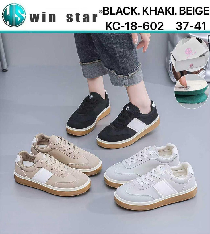 کتانی طرح ونس WIN-STAR مدل KC-18-602 | کفش اسپرت روزمره سبک و بادوام سایز ۳۷ تا ۴۱